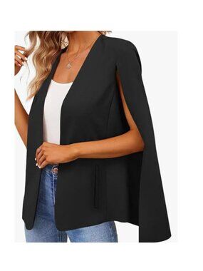 Mural Cape Blazer